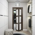 thumbnail image 3 of Sliding Closet Bi-fold Doors | Lucia 2552 Chocolate Ash with Frosted Glass, 3 of 5