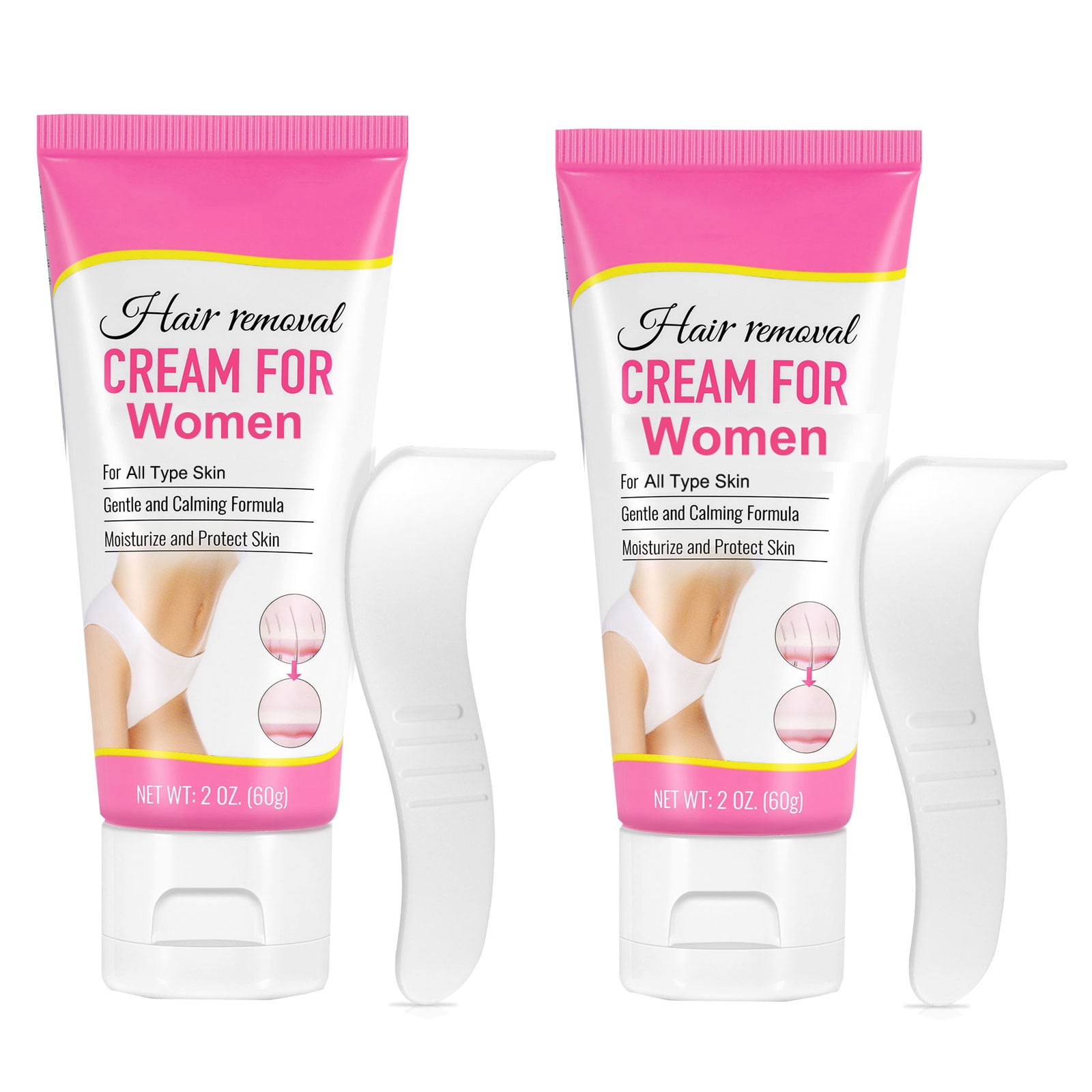 Sally Hansen Face Creme Hair Remover Duo Kit, 2.5 oz, 2 Ct (2 pack