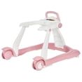 thumbnail image 2 of Dream On Me 2-in-1 Charlie Baby Walker, Easy Convertible Baby Walker, Walk Behind, Height Adjustable, Speed Adjusting Wheels, 360-degree Rotating Seat, Pink, 2 of 19