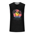 thumbnail image 4 of Cmfcve Men's Summer Tank Top Crew Neck Sleeveless Graphic Tees Breathable Elastic Hawaiian Tank Top, 4 of 5