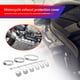 thumbnail image 4 of Cubierta protectora de escape Bsvklp para motocicleta universal plata, 4 of 4