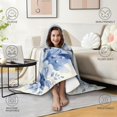 thumbnail image 4 of Watercolor Ragdoll Cat Wearable Blanket Hoodies for Women Men Adults Cat Lovers Warm Lightweight Blue Roses Cute Ragdoll Cats Hooded Blankets for Couch Bed Decor Birthday Gifts 50x60 Inch, 4 of 5