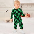 thumbnail image 2 of Romper AuHomeA Green Alien Head para bebés recién nacidos de 6 a 9 m, algodón, 2 of 7