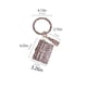 thumbnail image 2 of sweethay LLavero de de leopardo para puerta de coche y hogar, llavero con borla, cambio de tarjeta de crédito, monedero, llavero de mano y Ropa, zapatos y accesorios Miscelánea leopardo blanco sweethay AP014037-01, 2 of 6