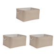 thumbnail image 2 of maskred Sac de Rangement Robuste et Durable pour Armoire pour un Espace Bien Organisé Boîte de Rangement Pliable avec Poignée en Coton Multifonctions Beige, 2 of 6