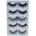thumbnail image 1 of Pestañas naturales, pestañas postizas, pestañas cortas, pestañas postizas de visón tenues, 5 pares de pestañas postizas naturales, maquillaje natural, cejas postizas negras gruesas., 1 of 3