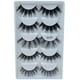 thumbnail image 1 of Pestañas naturales, pestañas postizas, pestañas cortas, pestañas postizas de visón tenues, 5 pares de pestañas postizas naturales, maquillaje natural, cejas postizas negras gruesas., 1 of 3