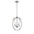 thumbnail image 3 of Golden Lighting 3167-4P PW Colson PW 4 Light Chandelier, Pewter, 3 of 5