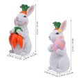 thumbnail image 2 of YSNOOWE 2Ud De Conejos En Resina Para De Hogar En Colores Surtidos Para Ambiente Acogedor, 2 of 6