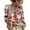 Light Brown, variant on Womens 3/4 Length Sleeve Tunic Tops Dressy Casual V-Neck Summer Tops Loose Fit Work Blouses
