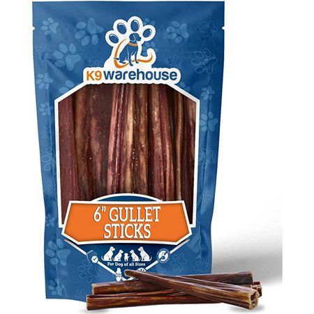 UPC: 0673324127908 | K9warehouse – Premium Gullet Sticks for Dogs – 6 inch (12 Count 7-17g) – Natural Digestible Treats – High Protein – Dental Health & Joint Support – Beef Jerky Chews -Suitable for All Breeds & Puppies