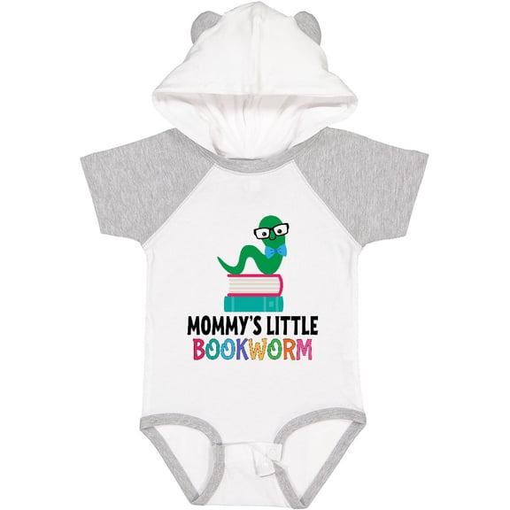 Inktastic Mommys Little Bookworm Boys or Girls Baby Bodysuit