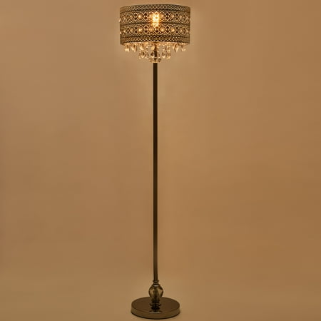 Preenex 160cm Bohemian Standing Lamp W Crystal Beads Silver Finish For Bedroom And More Canada Preenex 160cm Bohemian Standing Lamp W, Bohemian Crystal Bronze Floor Lamp