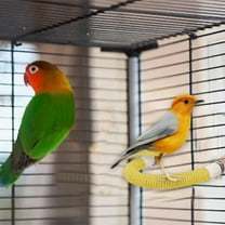 Parrot Perch Rough-surfaced - Quartz Sands Bird Cage Perches for Medium to Large Bird, U Shape Large for Parakeets Finches Parakeet Toys Birdcage Accessories