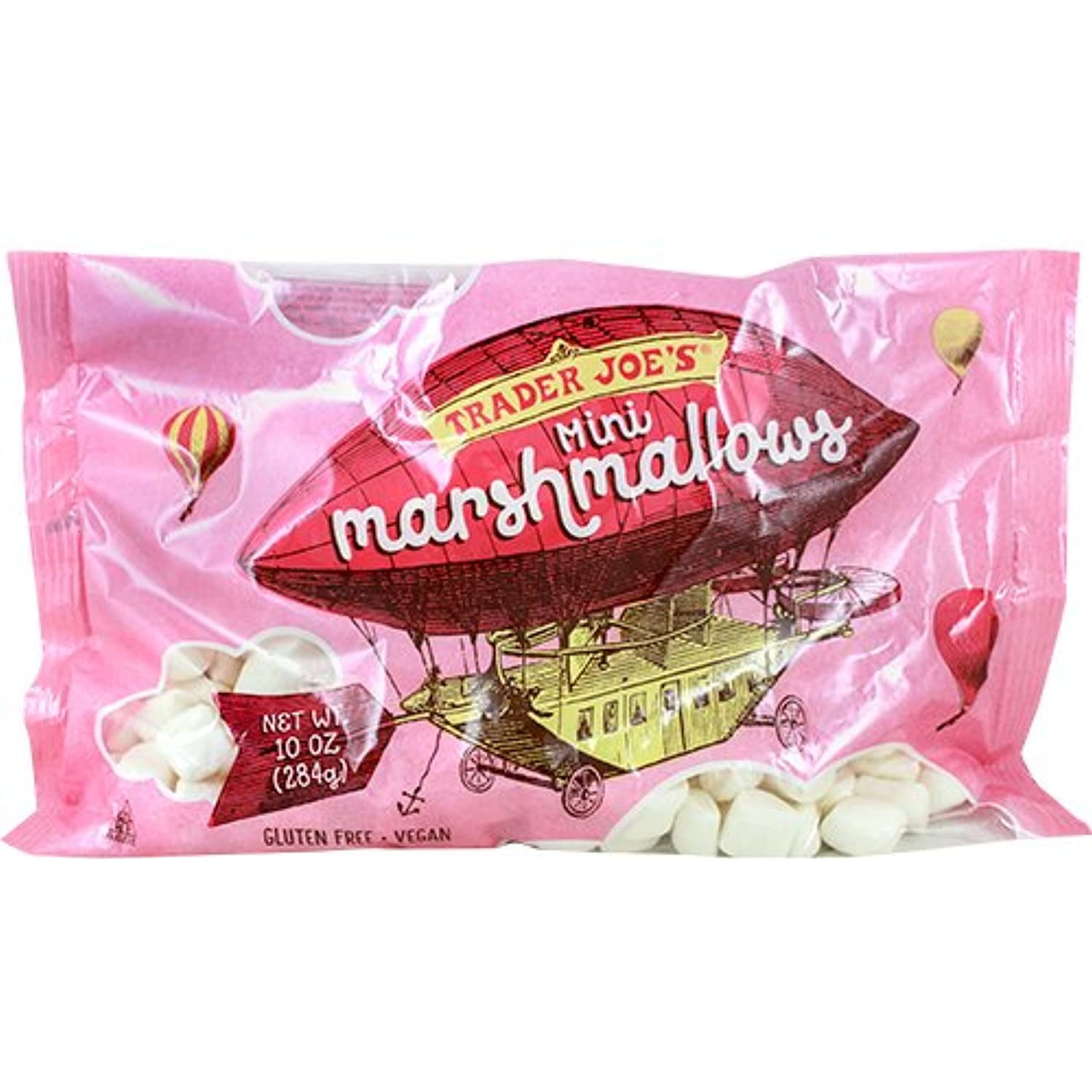 TJ Pack Of 2 Mini Vegan, Gluten Free Marshmallows 10 Oz X 2 (Total Of 20 Oz)