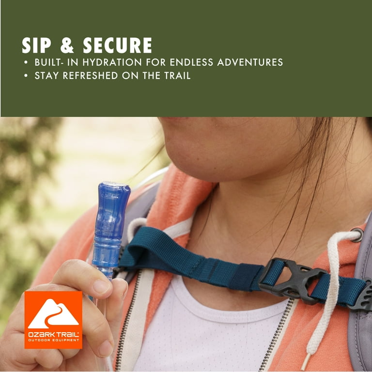 Ozark Trail 14L Hydration Pack, with Water Reservoir, Gray