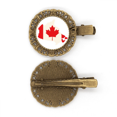 thumbnail image 1 of Symbole Érable Rouge Canada Épingle à Cheveux Drapeau du Pays Broche Barrette, 1 of 3