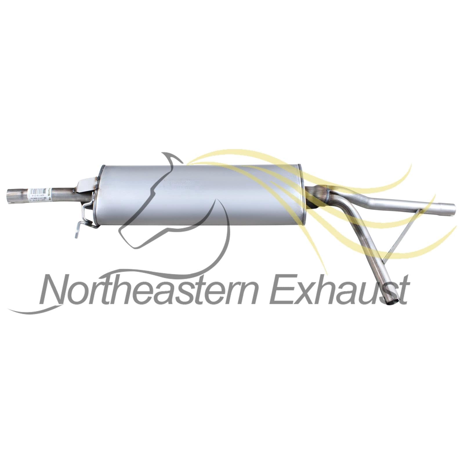Stainless Steel Center Muffler, Y-pipe and Pair of Mufflers Exhaust System Kit Fits 2004-2006 Acura MDX 3.5L