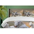 thumbnail image 4 of Ambesonne Horses Duvet Cover Set, Sky, 2-Calking, White Orange, 4 of 7