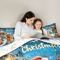 thumbnail image 4 of Castle Fairy 7-Piece Full Snowman Gingerbread Cartoon Bedding Set, 4 of 8