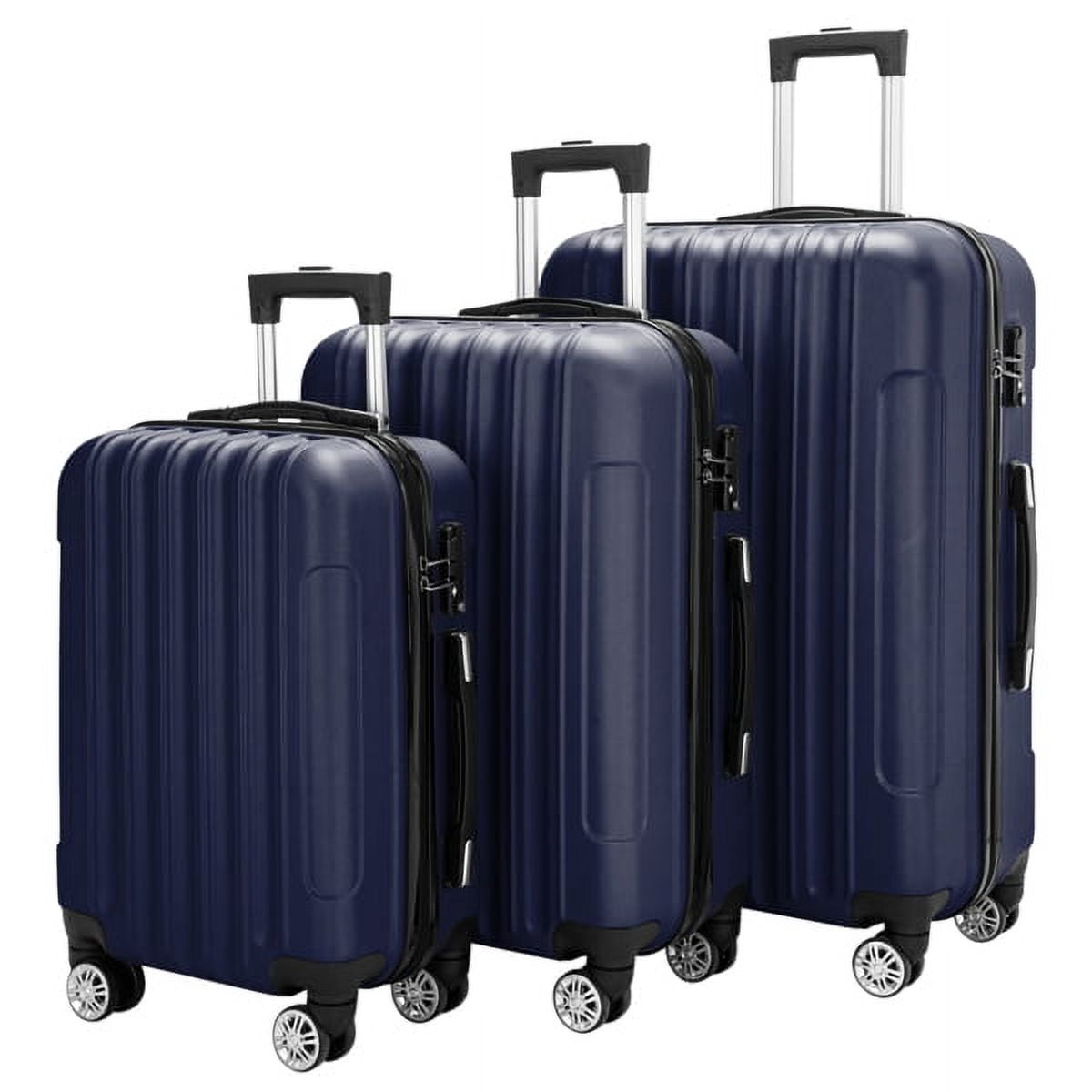 Cotinse Luggage Set Suitcase,3-In-1 Multifunctional Large Capacity Traveling Storage Suitcase Luggage Set,Navy Blue