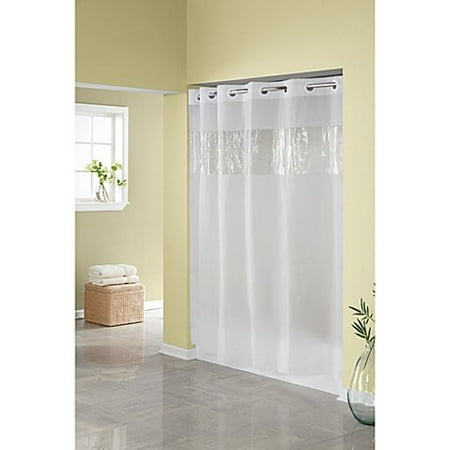 Shower Curtains For Less Frost 71-Inch W x 74-Inch L Shower Curtain Allows You to Hang the Curtain in Less Than 10 Seconds, It allows you to hang the curtain in less than 10 seconds. By Hookless ()