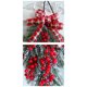 thumbnail image 3 of Mini colgante de Navidad Gloria adorno colgante guirnalda de Cinta decoración de puerta rojo, 3 of 3
