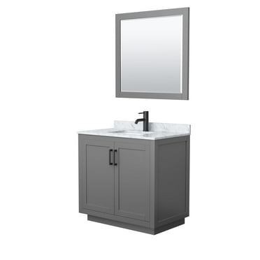 Wyndham Collection Wcf2929-36S-Nat-M34 Miranda 36" Free Standing Single Basin Vanity Set -