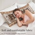 thumbnail image 5 of Vintage Farmhouse Body Pillow Covers 20"x54", Retro Home Text Country Star Wooden Soft Brushed Microfiber Breathable Throw Pillow Covers, Pillowcase with Zipper for Couch Sofa Bedroom Living Room, 5 of 9