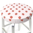 thumbnail image 3 of Xecao's Strawberry Print Stool Covers offer stylish, washable protection for PU round bar stools, perfect for home or commercial use., 3 of 7