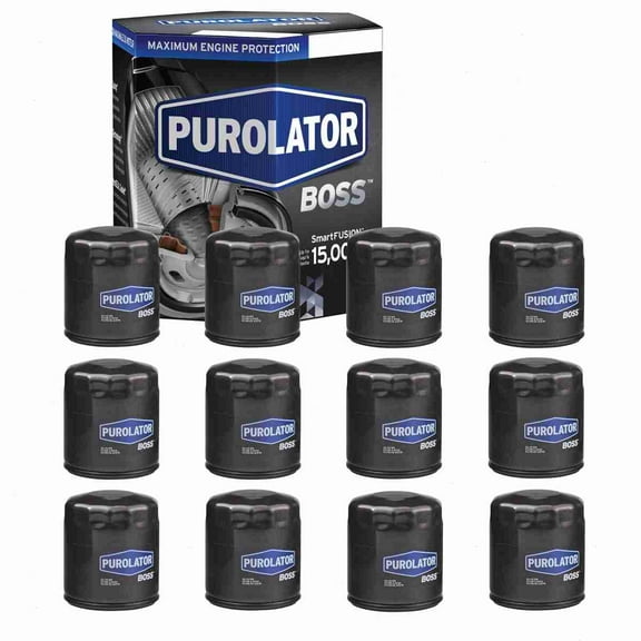 12 pc Purolator BOSS PBL12222 Engine Oil Filters for Oil Change Lubricant Filters Fits select: 2007-2019 CHEVROLET SILVERADO, 2013-2023 RAM 1500
