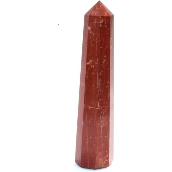 Jet Red Jasper Crystal Towers ~ Natural Healing Crystal Point Obelisk for Reiki Healing and Crystal Grid Approx 3-3.5 Inch
