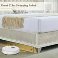 thumbnail image 6 of Christopher Knight Home King Velvet Platform Bed Frame, Nailhead Trim Button-Tufted Wingback Headboard, Beige, 6 of 11