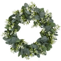 TOP! Faux Boxwood Wreath 12.9Inch Artificial for Front Door Hanging Wall Window Wedding Decoration