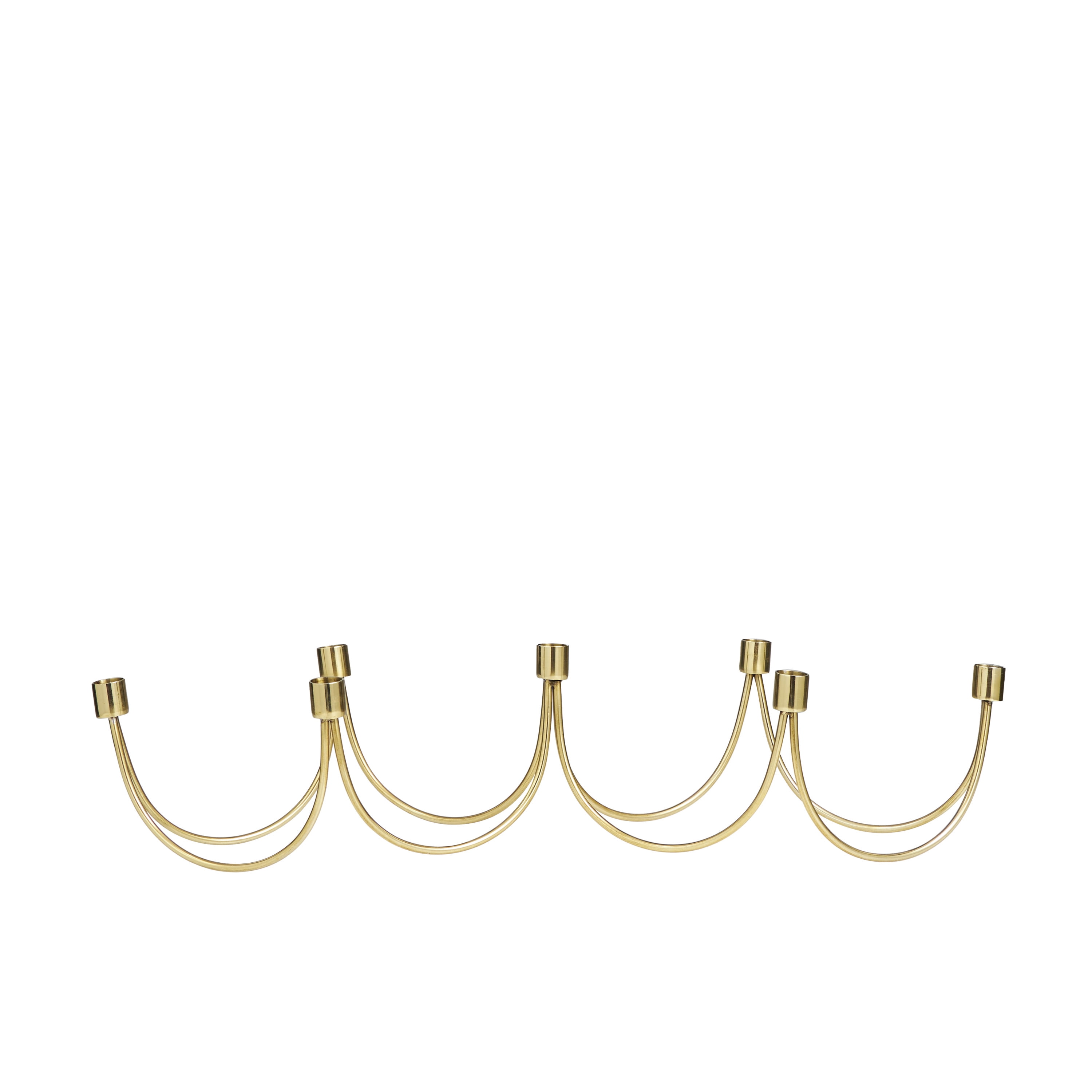 DecMode 7 Holder Gold Stainless Steel Candelabra