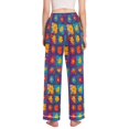 thumbnail image 3 of FORMRS Women's Pajama Pants with Pockets Soft Comfy Loungewear Sleep Bottom, Sizes S-2XL, Colorful Checkered Daisy, 3 of 8