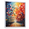 thumbnail image 2 of Designart "Bicycle Dynamic Wheels Painting I" Abstract Floater Framed Canvas Art Print, 2 of 7