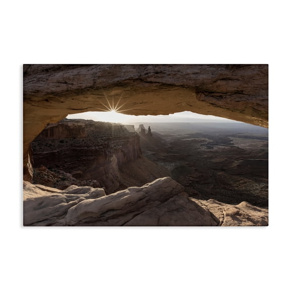 Stupell Industries Rustic Lodge Peeking Through Desert Arch Canvas Art, 24 x 16, by Danita Delimont