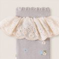 thumbnail image 6 of Ruffle Crew Socks,Cute Floral Frilly Socks Girls,Casual Turn Cuff Soft Crew Socks for Baby to Toddler Girls 0-12 Months 1T 2T 3T 4T 5T Kids, 6 of 9