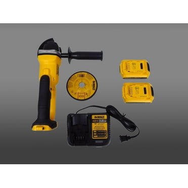 DeWALT Max 4-1/2" / 5" 20V Cordless Grinder & Cut-Off Tool DCG412B with (2) 2Ah Batteries & Charger