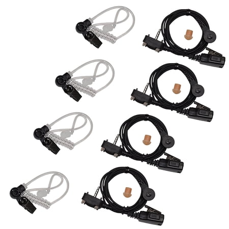 HQRP 4-Pack Acoustic Tube Earpiece Headset PTT Mic for Vertex Standard VX-531  VX-534  VX-539 price history on PriceWatchPro