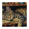 thumbnail image 4 of Acheng Cute Cat Square Tablecloth Outdoor Fitted 100% Polyester Fiber 46*46, 4 of 8