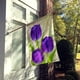 Carolines Treasures BMBO1033CHF Tulipes Violettes par Maureen Bonfield Drapeau Toile Maison Taille – image 2 sur 4