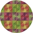 thumbnail image 1 of Ahgly Company Indoor Round Patterned Cookie Brown Area Rugs, 4' Round, 1 of 6