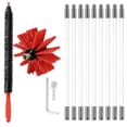 thumbnail image 1 of MasteelfCA 1 Set Flexible Dryer Vent Brush Cleaning Kit Lint Remover Chimney Brushes 9 Rods, 1 of 7