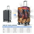 thumbnail image 4 of Honeii a herd of horses Elastic Luggage Cover, featuring double-sided printing, is the ideal companion for travel, business trips, and daily use(not included suitcase )-Medium, 4 of 7