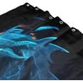 thumbnail image 3 of Coolnut Blue Dragon Shower Curtain Waterproof Fabric Shower Curtain 60" W x 72" H Shower Curtain Set with Hooks for Bathroom Decor, Machine Washable, 3 of 6