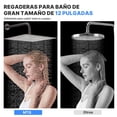 thumbnail image 4 of Regaderas para baño alta presión cuadrada de 12 pulgadas con brazos de ducha de 40 cm cabezal de ducha de acero inoxidable con coladera y maneras de m, 4 of 7