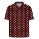 thumbnail image 4 of Blusa y camisa de manga corta con cuello vuelto Camisa casual para hombre Camisa de bolos vintage de manga corta Camisas de verano de playa cubana Camisa con botones Blusa para hombre Poliéster, 4 of 5