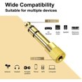 thumbnail image 2 of Conversor de cable TRS Jack para auriculares WISYIFIL de 6,35 mm macho a 3,5 mm hembra, 2 of 6
